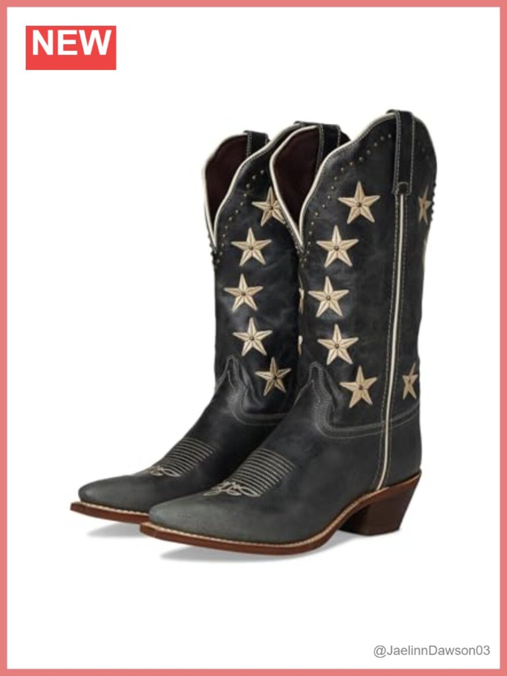 Laredo Serenade Patriotic Snip Toe Pull On Boots